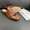 Valentino Women Brown Leather Fringe Mules product view 3