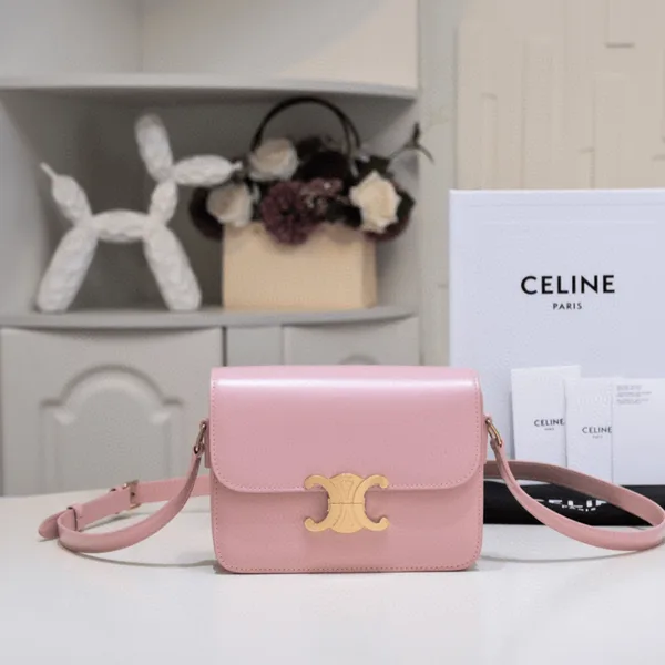 Celine Mini Handbag Pink Smooth Leather 19 cm product photo