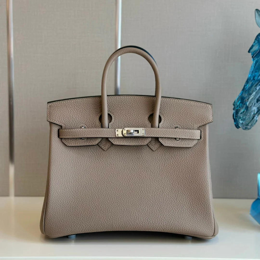 Hermès Birkin 25 Gris Tourterelle Togo Palladium Hardware Bag product view 1