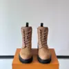 Louis Vuitton Men Beige Nubuck Leather Boots product view 2