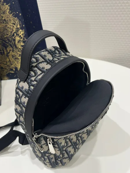 Dior Mini Bag – Oblique Pattern Fabric (24x10x16cm) product view 6