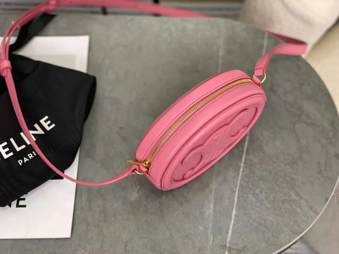 Celine Mini Handbag Pink Smooth Leather 16×12.5x4cm product view 3