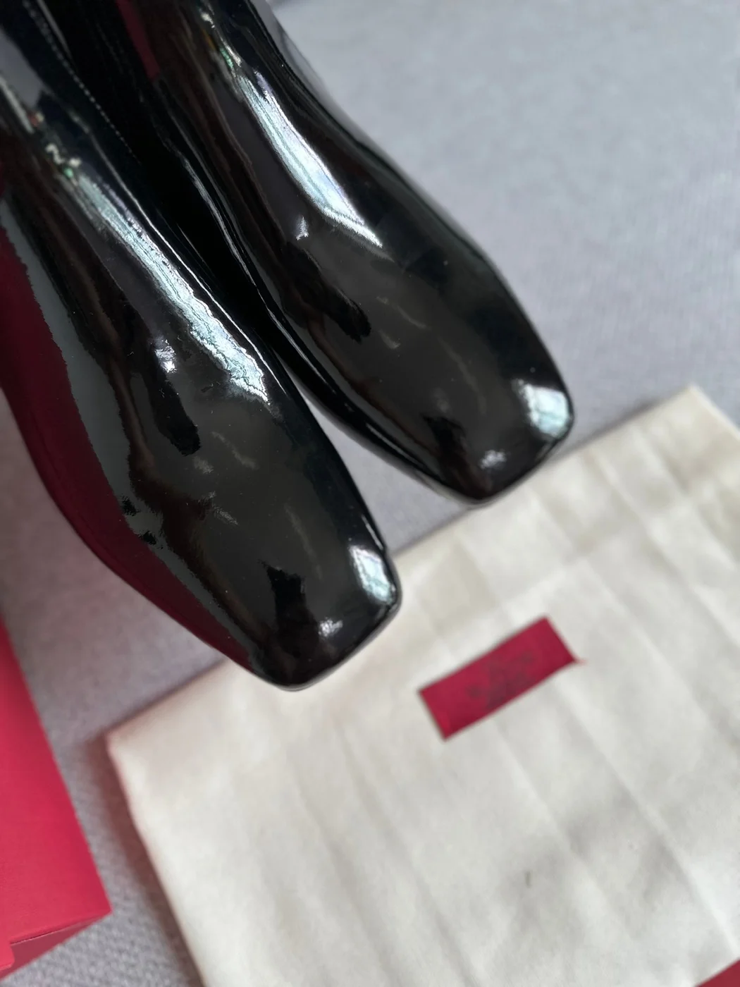 Valentino Women Black Patent Leather Boots — Side-Zip Style product view 6