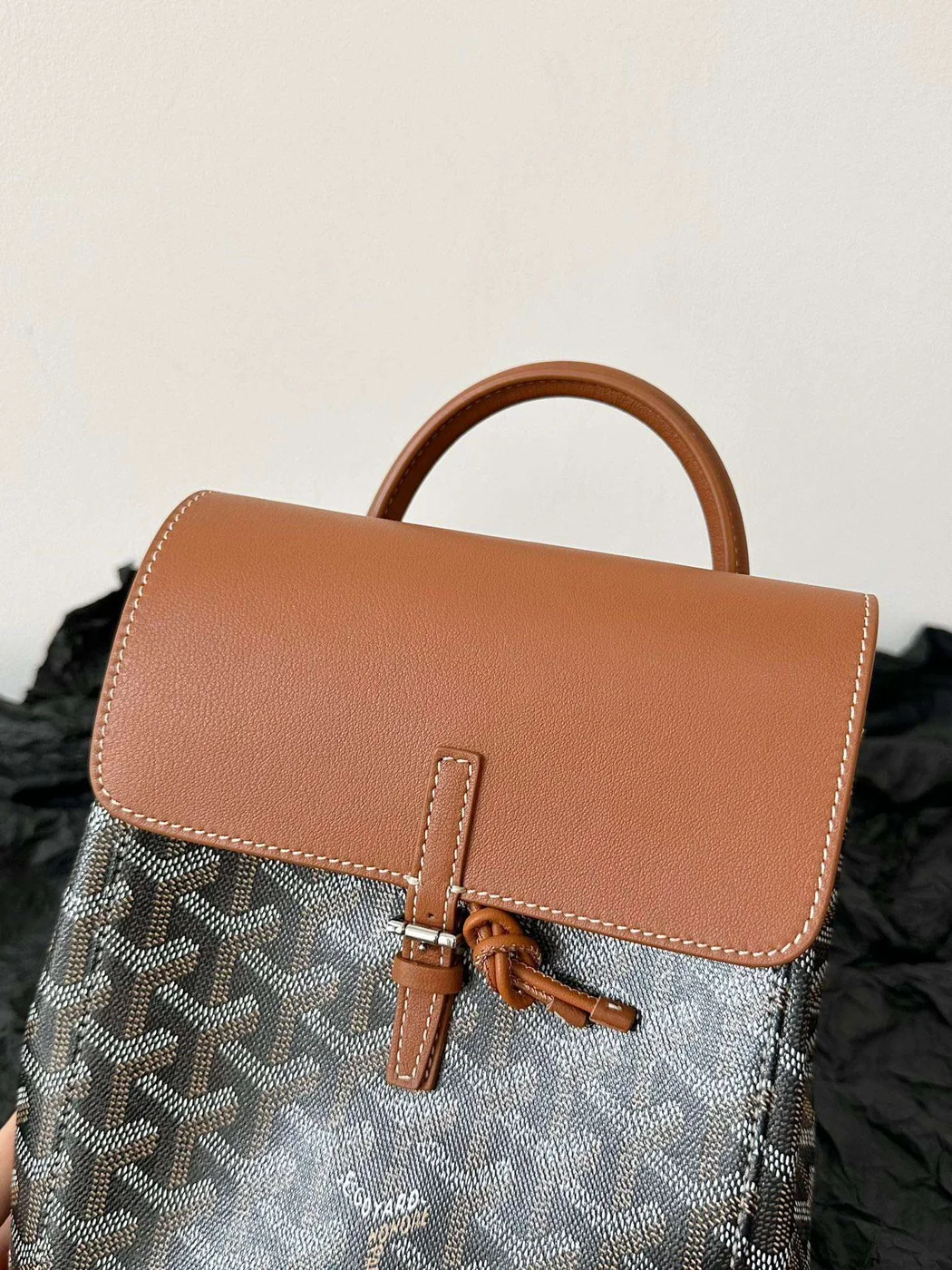 Goyard Mini Backpack Brown Monogram Pattern Size 23x19cm product view 5