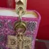 Dior Lady Bag Metallic Calfskin & Satin with Rose Des Vent product view 7