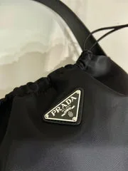 Prada Small Drawstring Bag 23 In Black Re-Nylon product view 4