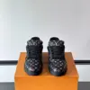 Louis Vuitton Men Black Multicolor Leather Sneakers product view 2