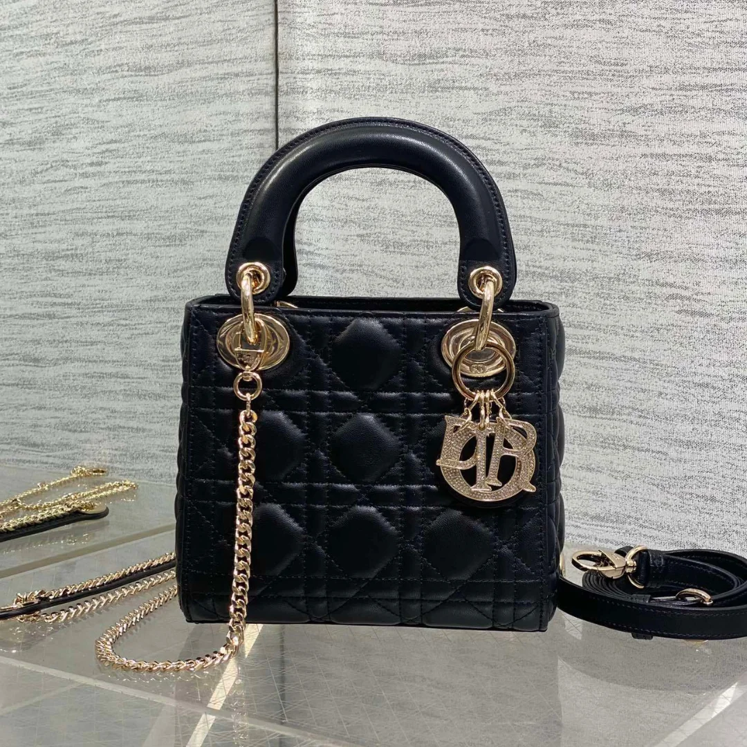 Dior Mini Lady Dior bag in Black product view 1
