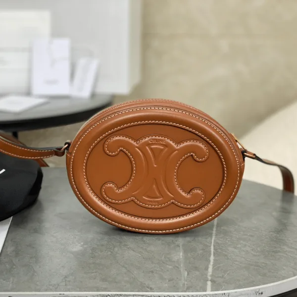 Celine Mini Handbag Brown Soft Leather 16×12.5x4cm product photo