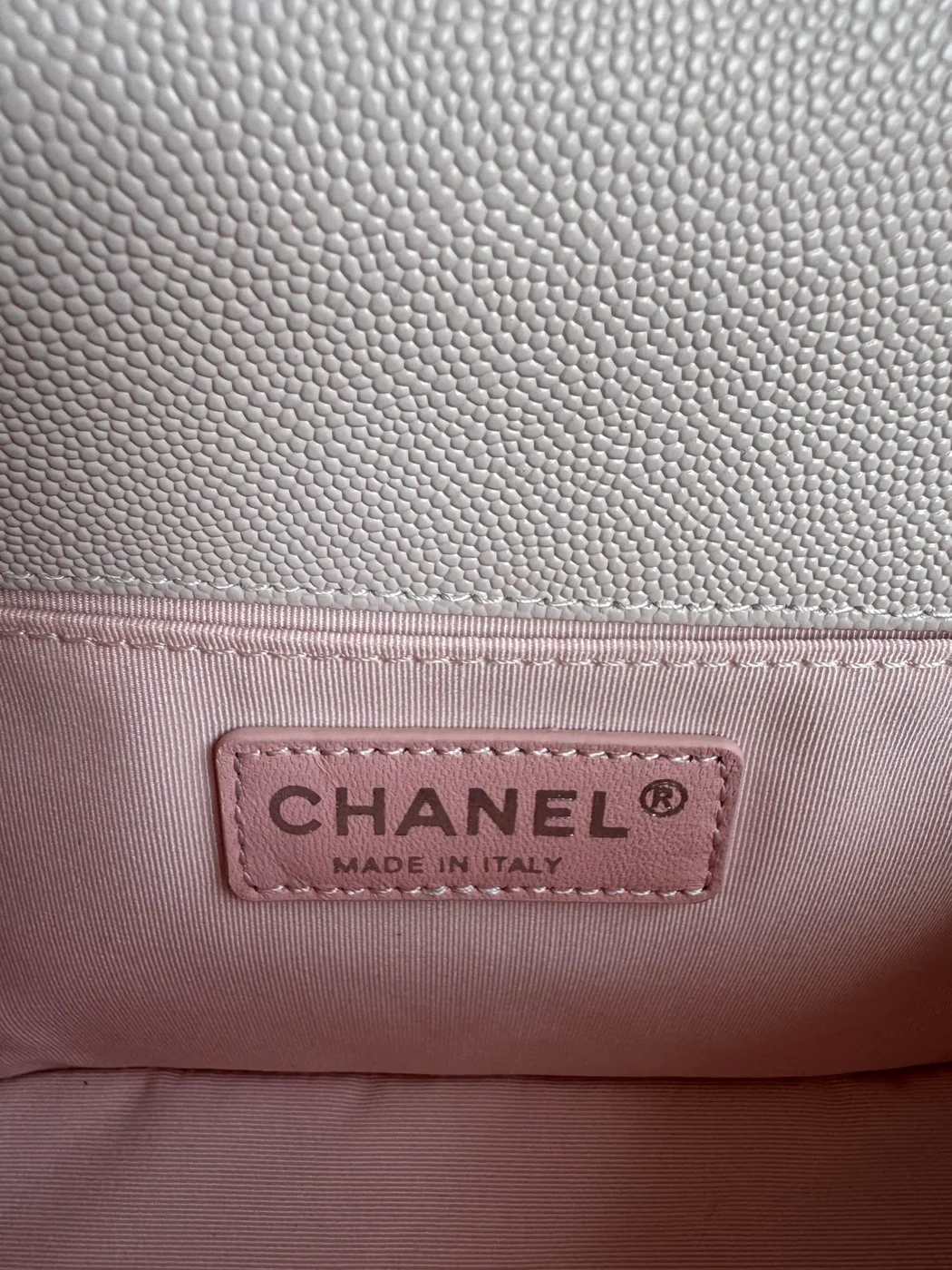 Chanel Boy Bag Medium 25 In Pink Calfskin product view 8