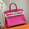 Hermès Birkin 30 Rose Shocking Taurillon Clemence Palladium Hardware Bag product view 2