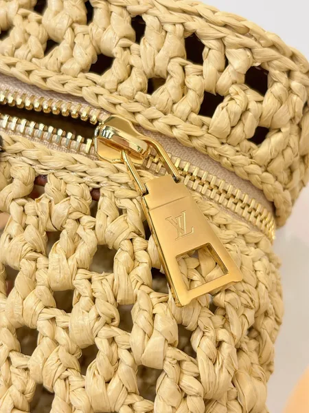 Louis Vuitton Vanity Chain Pouch in raffia product view 4