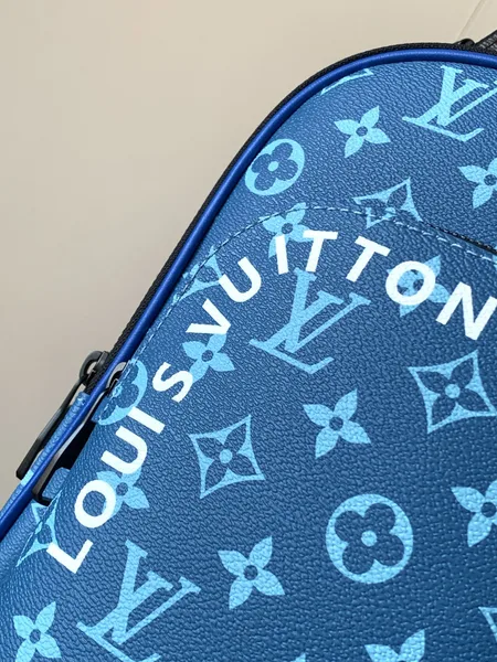 Louis Vuitton Avenue Slingbag 31 In Blue And Brown Taiga Leather Bag product view 8