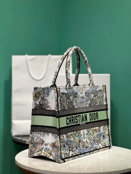 Dior Book Tote 36 cm — Multicolor Ornamental Pattern product view 7