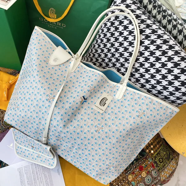 Goyard limited edition Saint Louis Claire-Voie GM Bag /Tote – Blue product view 5