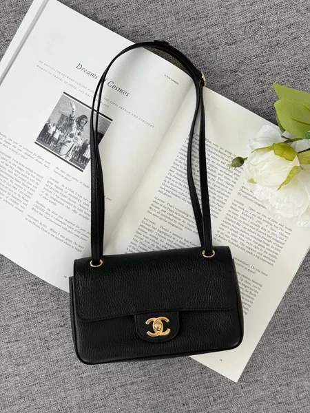 Chanel Mini Flap Grained Black Bag product photo
