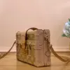 Louis Vuitton Petite Box Shape Lock Plated Gold Handbags 20×12.5x5cm product view 2