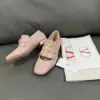 Valentino Women Blush Pink Leather Fringe Loafers product view 3