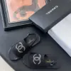 Chanel Women Black Fabric Logo Embellished Sandals product view 6