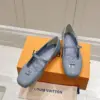 Louis Vuitton Women Light Blue Patent Leather Mary Jane Loafers product view 4