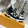 Louis Vuitton Women Black and White Sneakers — Monogram Trainer Style product view 3