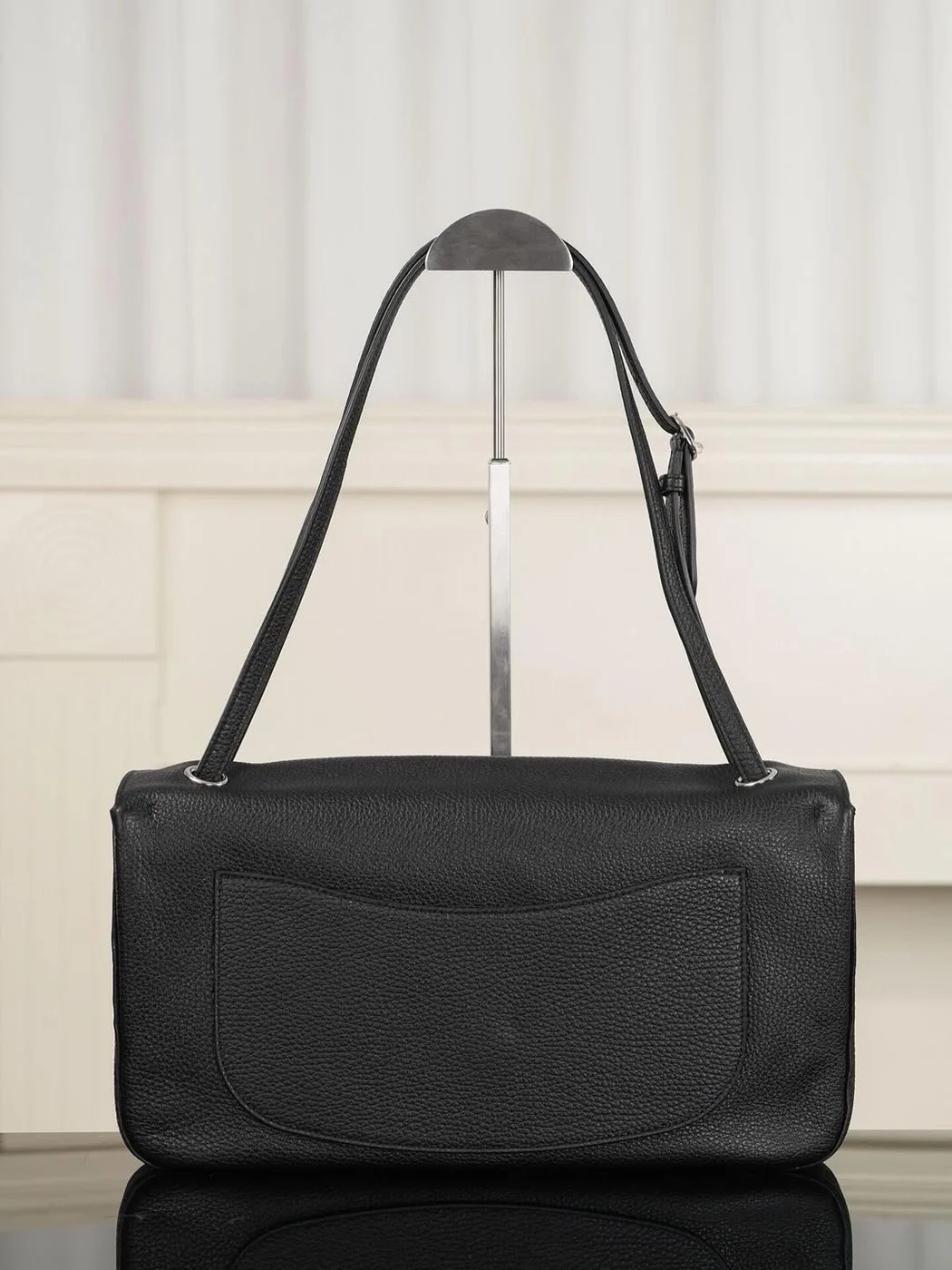 Chanel Maxi Flap 32 Black Silver Hradware Bag product view 2
