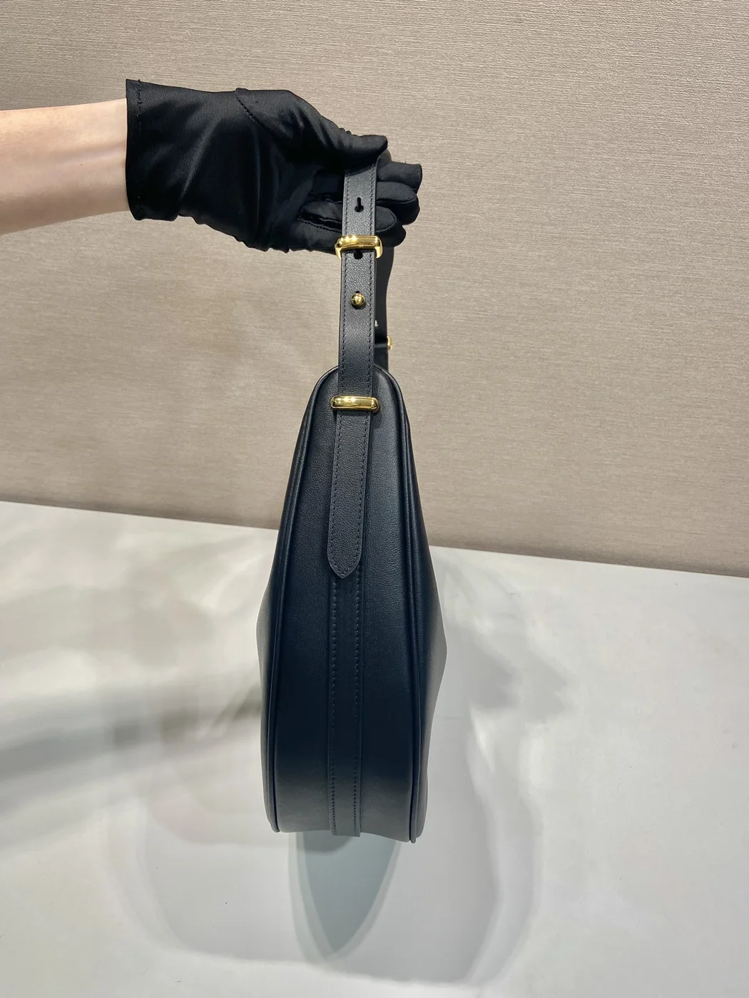 Prada Arche Small Leather Shoulder Bag product view 3