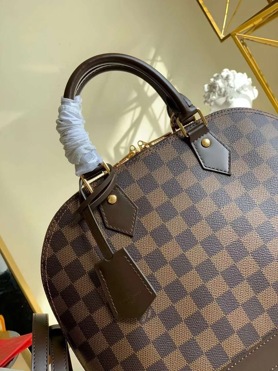 Louis Vuitton Damier Ebene Alma PM Bag Brown product view 4