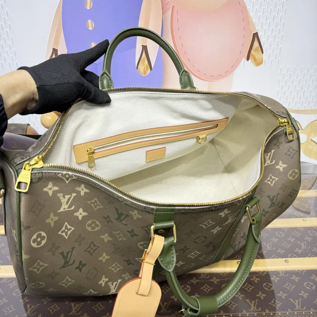 Louis Vuitton Keepall Bandoulière Khaki Green Monogram Bag product view 6