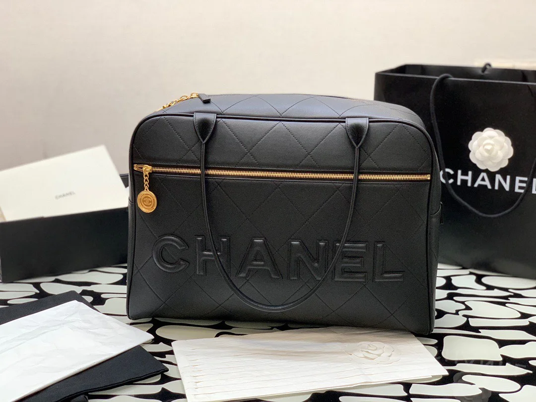 Chanel Shopping Bag Handbags Woman’s Braille Pattern 30x45x15cm product view 8