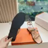 Hermès Women Beige Leather Strappy Sandals — Link-Detail T-Strap product view 2