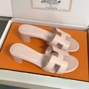 Hermès Oran Heels Light Pink product view 1