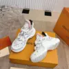 Louis Vuitton Women White Leather Multicolor Logo Sneakers product view 4