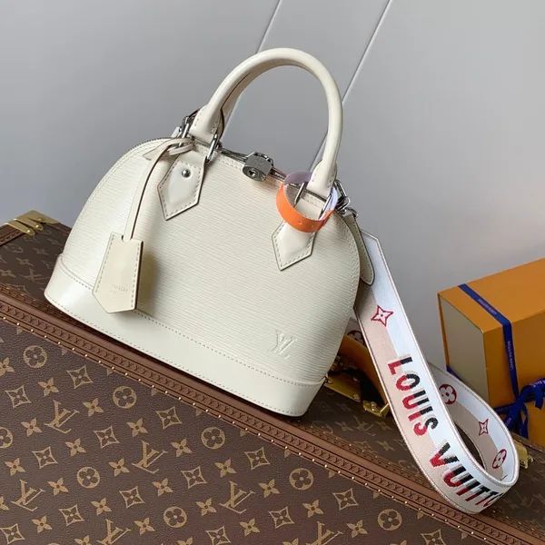 Louis Vuitton Alma BB Bag 23 In Beige Grain Cowhide product photo