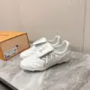 Louis Vuitton Women White Leather Sneakers — Outlined LV Side Detail product view 6