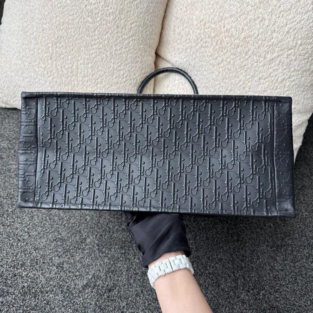 Dior Book Tote Largr Bag Claf Black product view 6