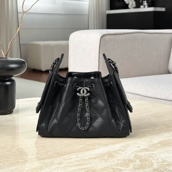 Chanel 25 Bag Mini Black with Silver Hardware product photo