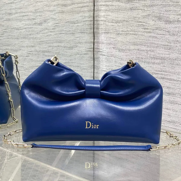 Dior Bow Bag Navy Lambskin product photo