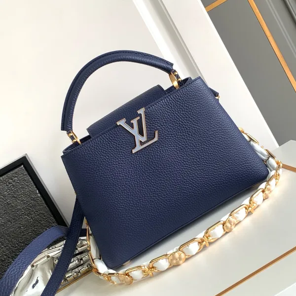 Louis Vuitton Capucines BB Woman’ Navy Blue Handbags 27x18x9cm product photo