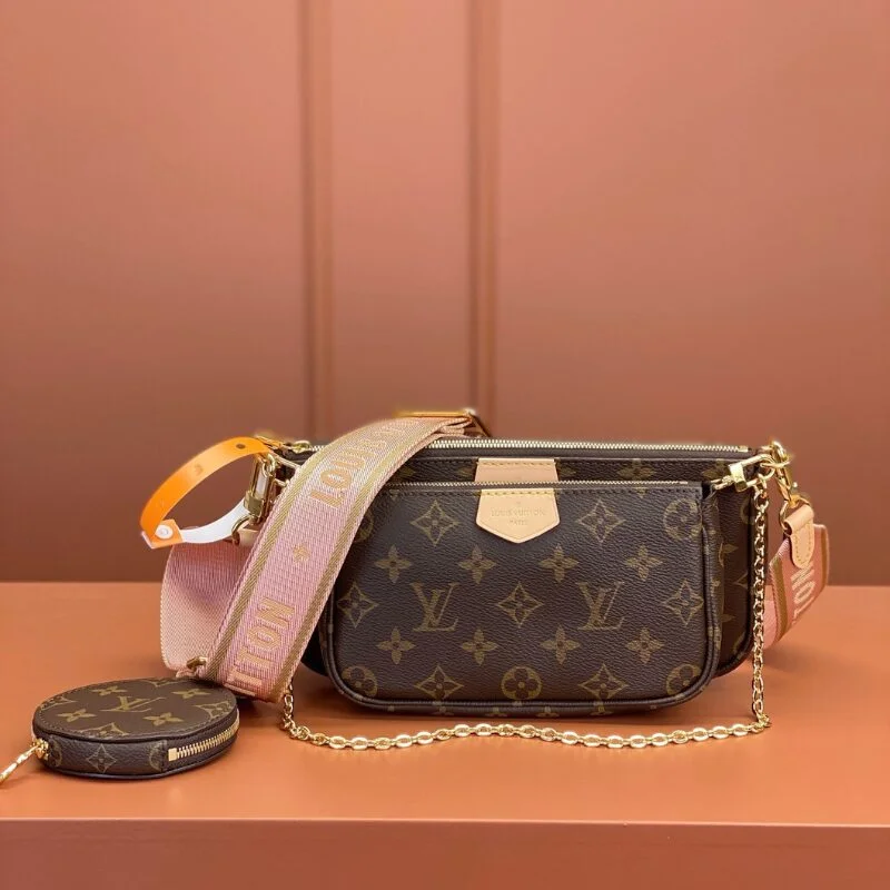 Louis Vuitton Multi Pochette Handle Monogram Handbags 24x16x6cm product view 1