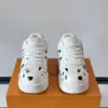 Louis Vuitton Men White Leather Black Spot Sneakers product view 2