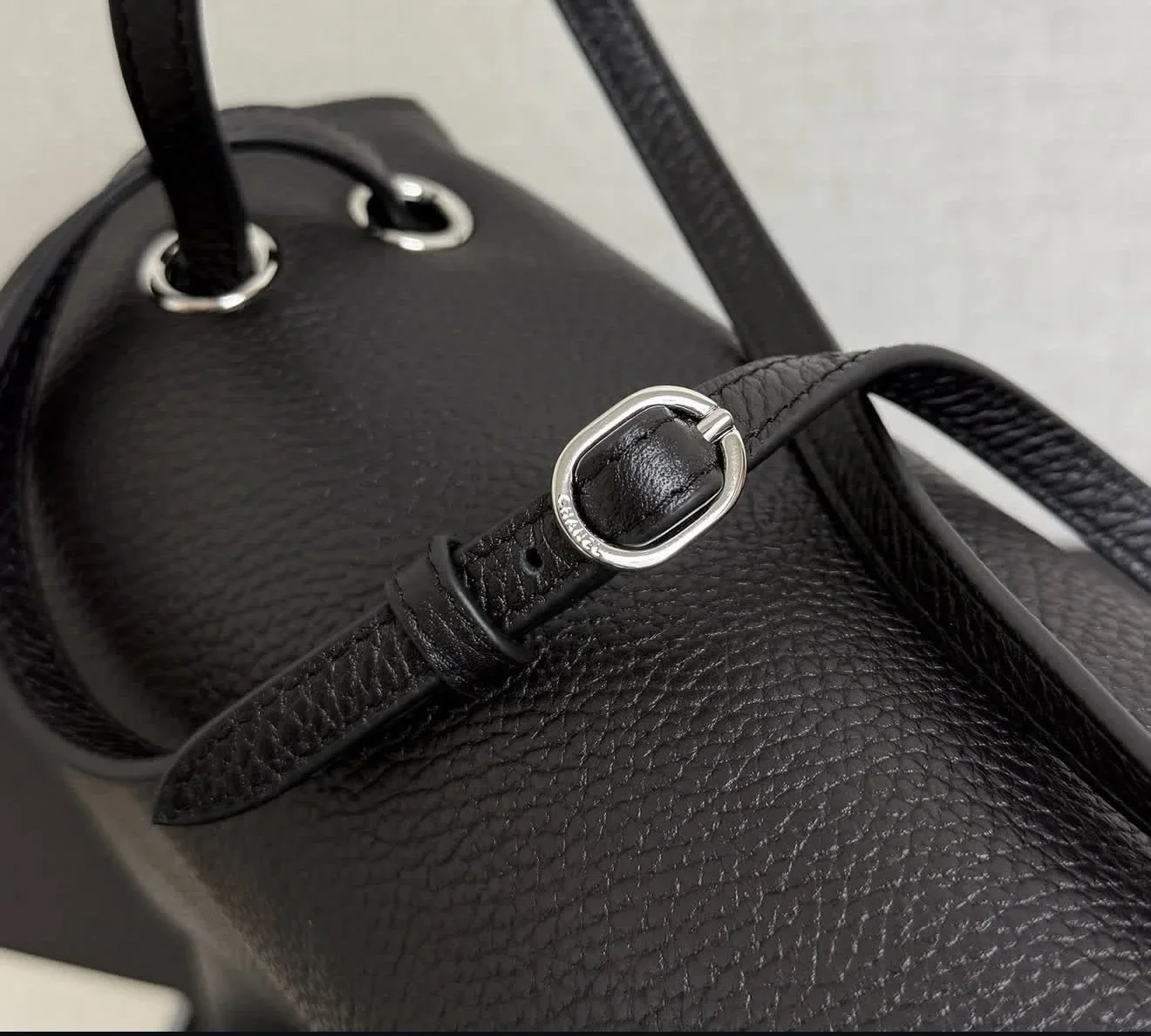 Chanel Maxi Flap 38 Black Silver Hardware Bag product view 4