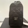 Chanel 25 Small Black Silver Hardware Bag product view 4