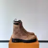 Louis Vuitton Men Beige Nubuck Leather Boots product view 1