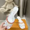 Louis Vuitton Women White Multicolor Leather Heels product view 5