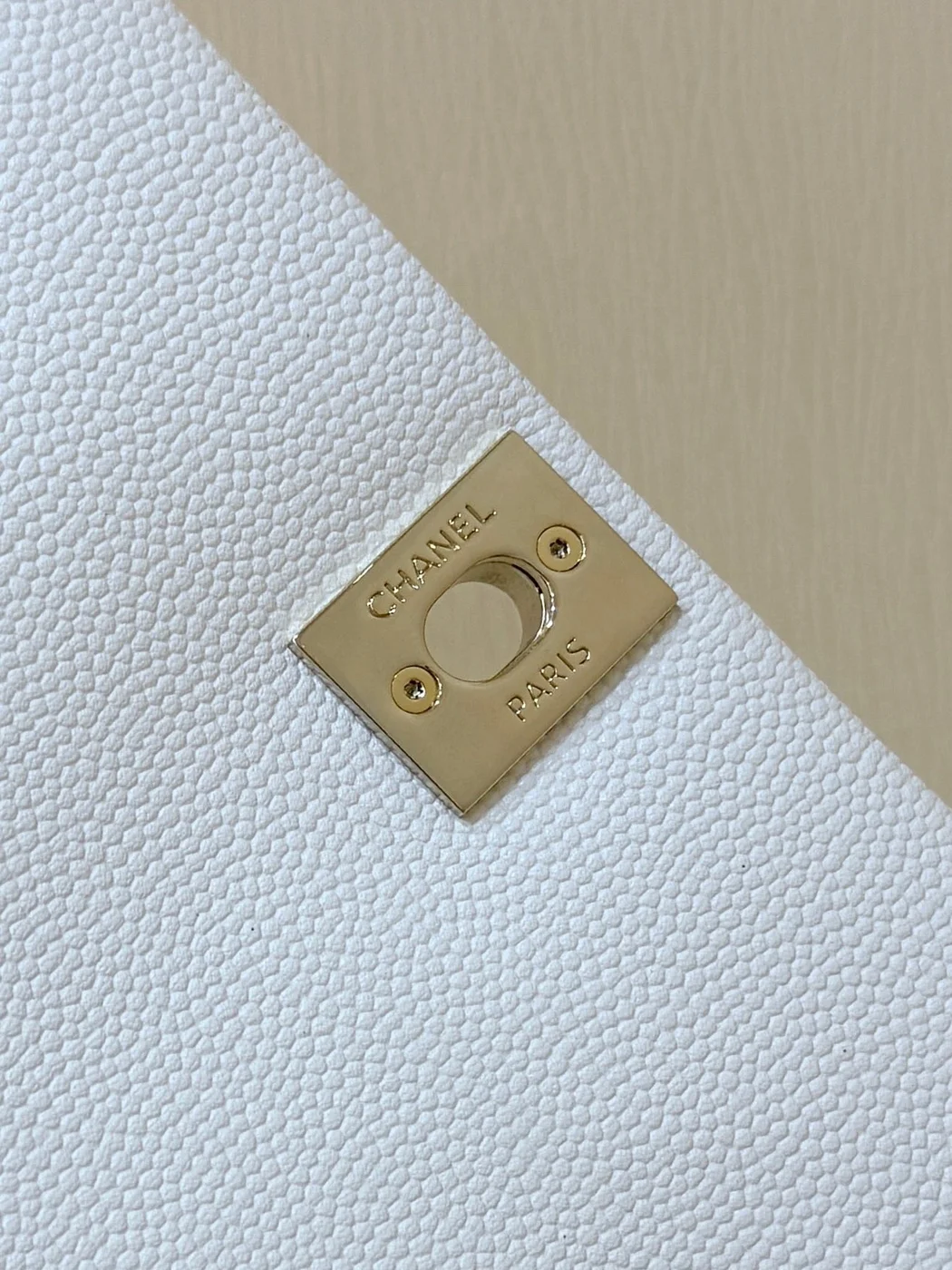 Chanel Nano Coco White Handle bag Gold Hardware product view 8