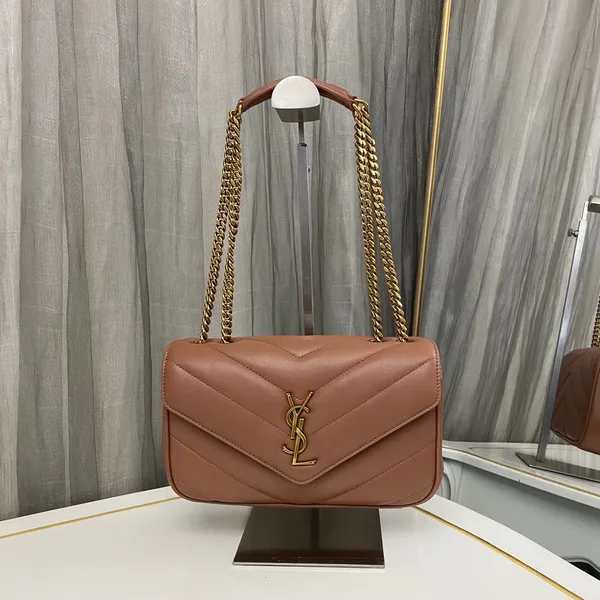 Saint Laurent Loulou medium in Matelassé Lambskin Hortensia Bag product photo