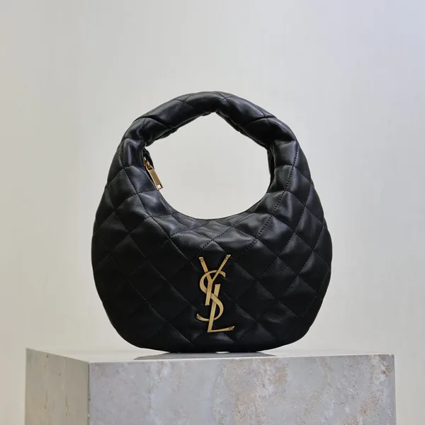 Saint Laurent Icarino 17 In Black Quilted Gold Hardware Bag product photo