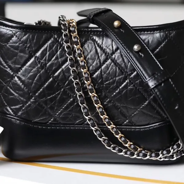 Chanel Gabrielle Handbag With Gold Lock Woman’s 20 cm product view 7