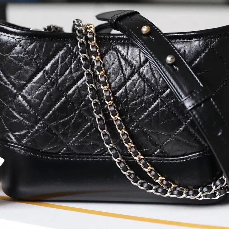 Chanel Gabrielle Handbag With Gold Lock Woman’s 20 cm product view 7